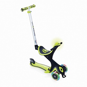 Самокат-трансформер Globber Go Up Comfort Play Lights, зеленый (Globber, 463-106 G) Самокат-трансформер Globber Go Up Comfort Play Lights, зеленый (Globber, 463-106 G)